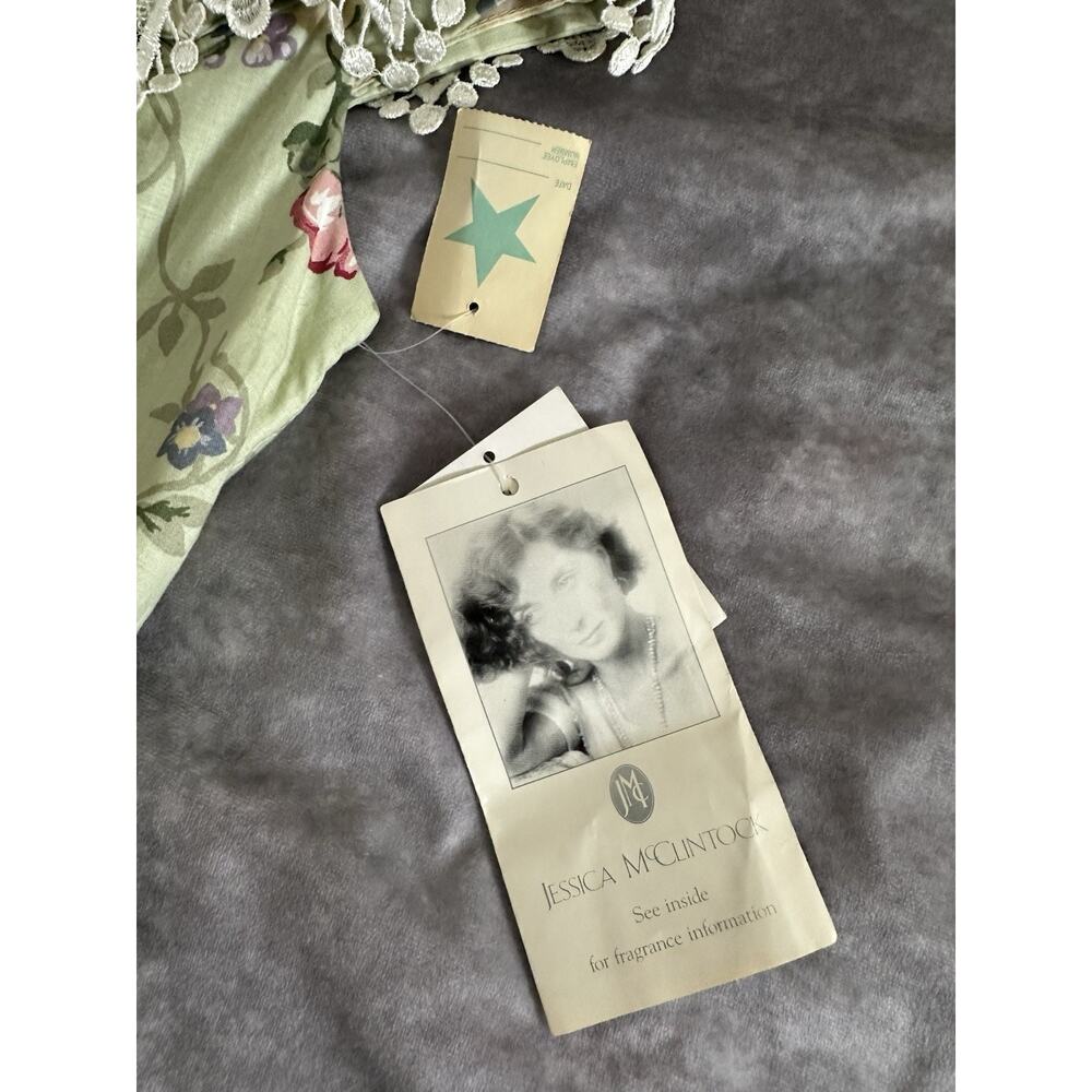 Vintage Jessica McClintock Cotton & Lace Floral Girls Dress 14 Cottagecore NWT - Picture 11 of 12